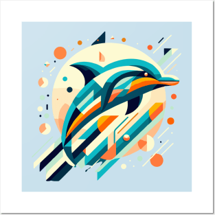 Abstract Animal Dolphin 2 Posters and Art